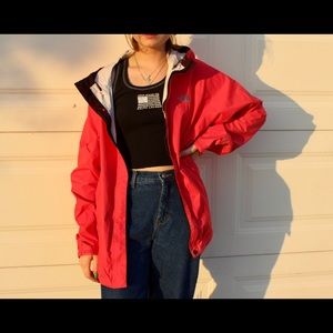 Pink the north face windbreaker